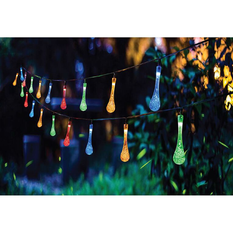 Kiwi Garden Rain Drop String Light 4.9m, , hi-res