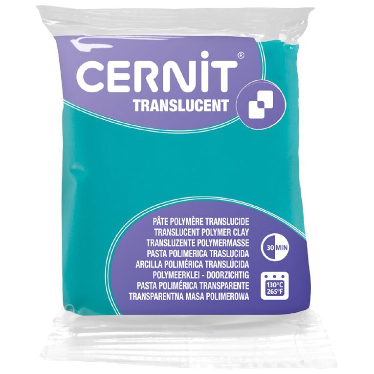 Cernit Polymer Clay Translucent 56g Emerald, , hi-res