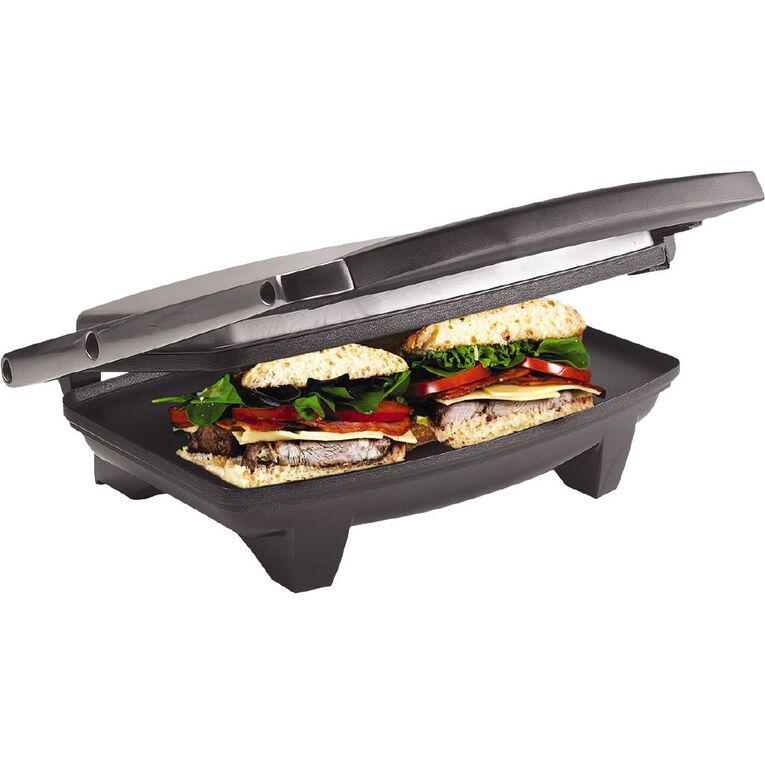 Living & Co Stainless Steel Sandwich Press 2 Slice, , hi-res