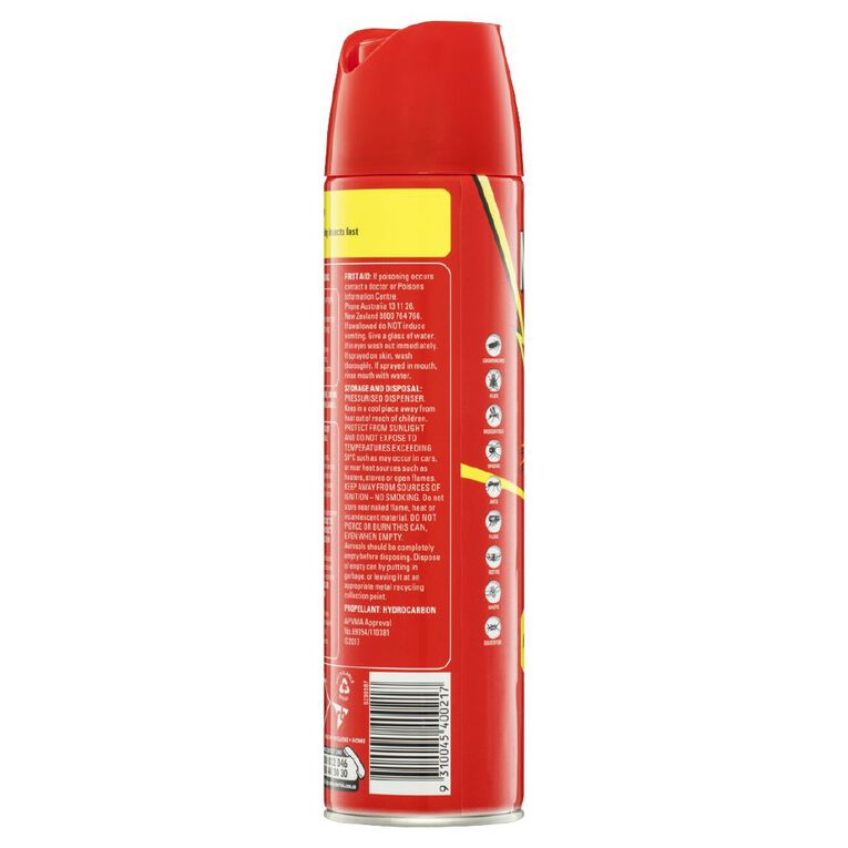 Mortein Aerosol Fast Knockdown 300g, , hi-res