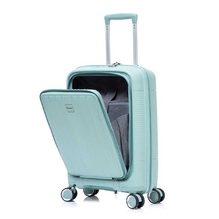 Wander Hard Textured Carry On Suitcase with Front Open, , hi-res