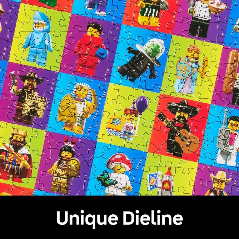 LEGO Minifigures Collage 500 Piece Puzzle Assorted, , hi-res