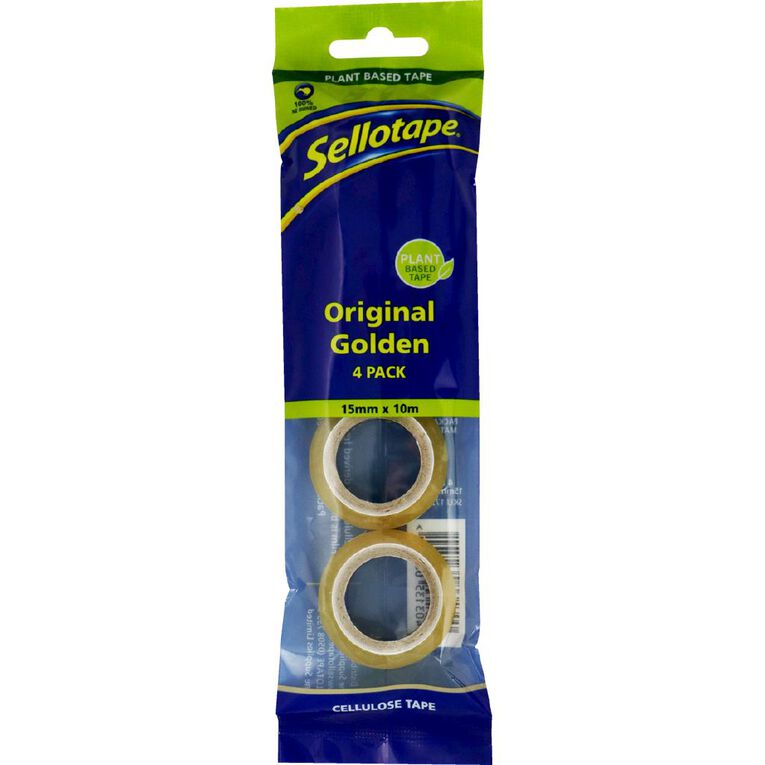 Sellotape Cellulose Tape 15mm x 10m 4 Pack, , hi-res