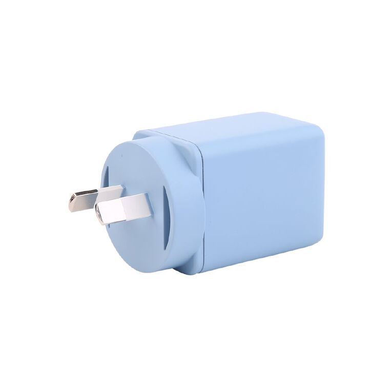 Tech.Inc PD 45W Dual USB-C Fast Charger Mist Blue, , hi-res