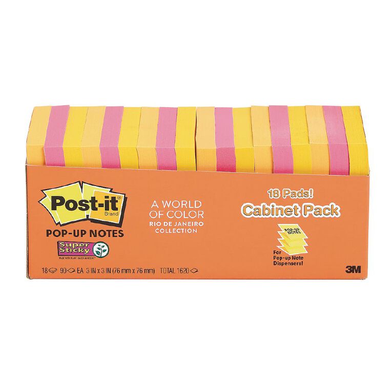 Post-It R330-18SSAU-CP Pop Up Rio De Janeiro Multi-Coloured, , hi-res
