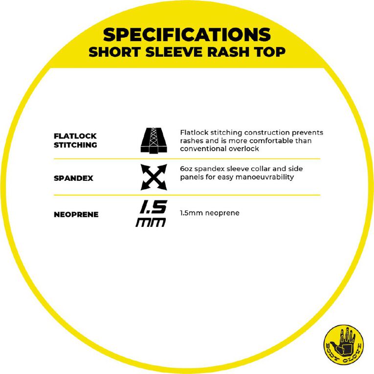Body Glove Maddox Short Sleeve Surf Shirt Black XL, Black, hi-res