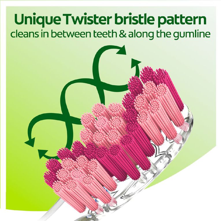 Colgate Twister Soft Manual Toothbrush 5 Pack, , hi-res