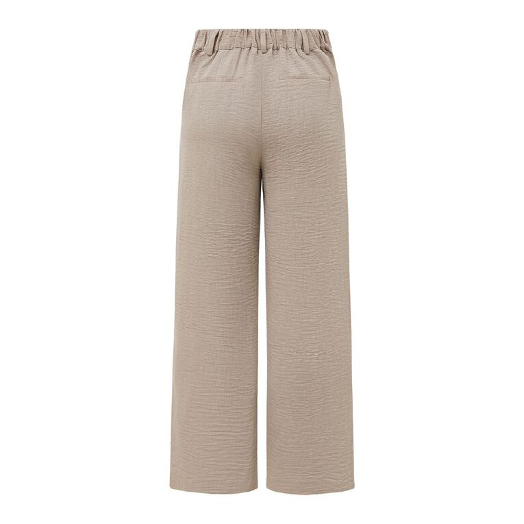 H&H Women's Wide Leg Pleated Pants, Brown Light, hi-res