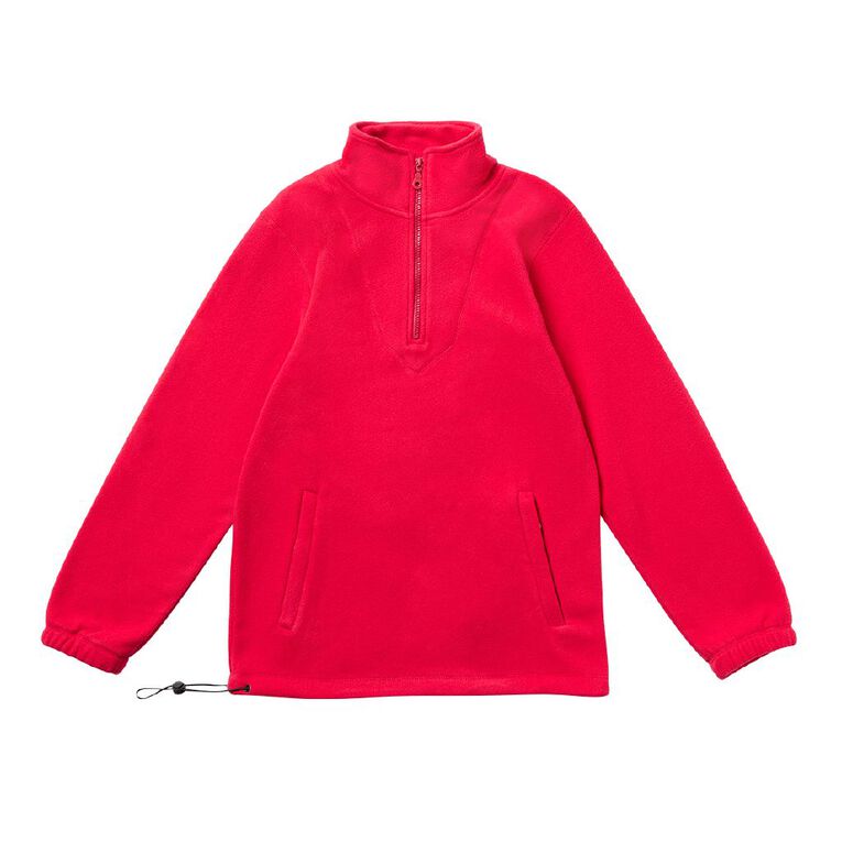 Schooltex Kids' Polar Fleece Top, Red Mid, hi-res