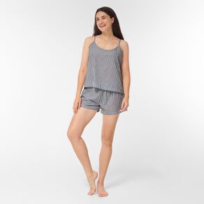 H&H Women's Seersucker Cami & Short Pyjama Set