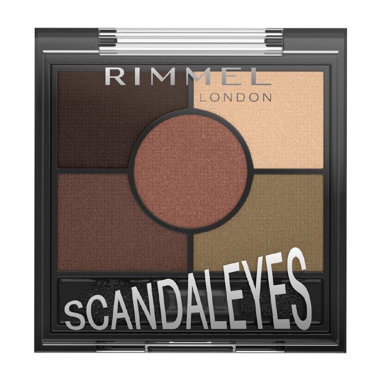 Rimmel Scandaleyes 5 Pan Eyeshadow 02 Brixton Brown, , hi-res
