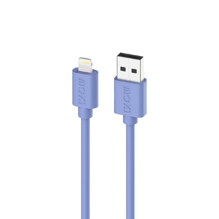 Moki USB-A to Lightning SynCharge Cable 1m - Ultra Blue, , hi-res