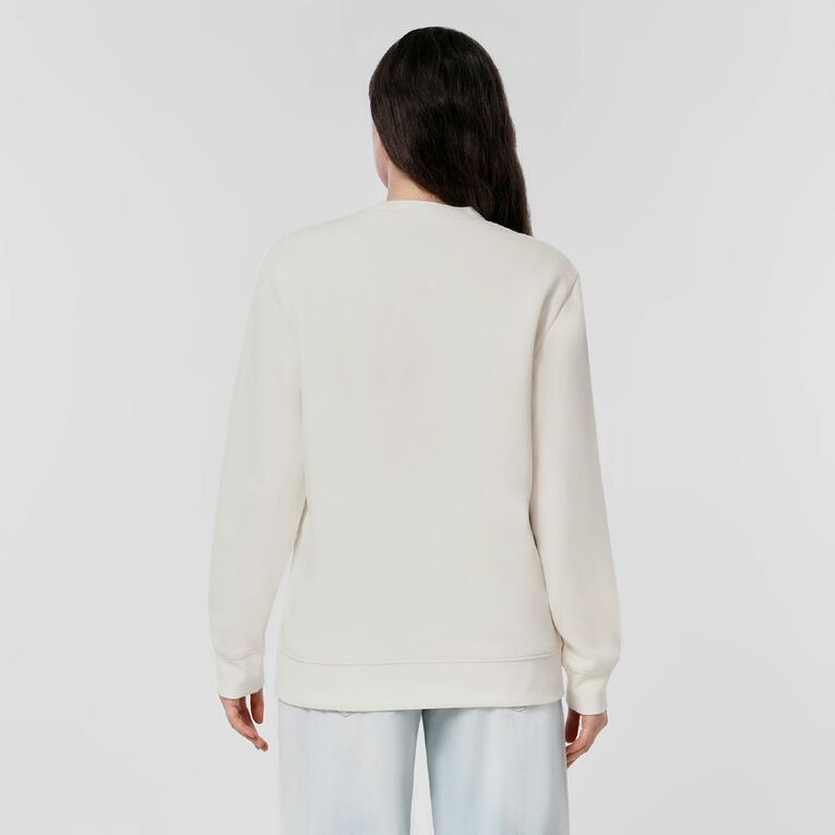 H&H Women's Classic Crew Sweatshirt, Cream, hi-res