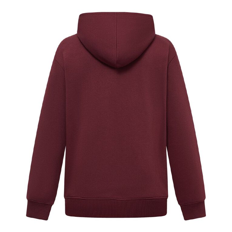H&H Women's Zip-Thru Sweat Hoodie, Red Dark, hi-res