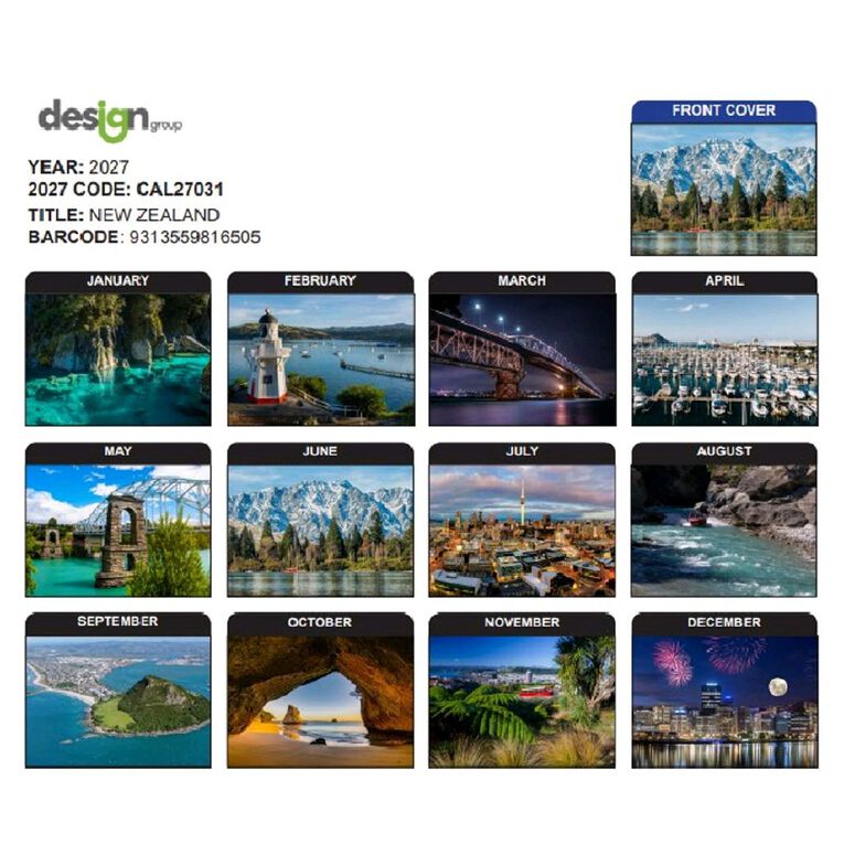 IG Design 2027 Calendar New Zealand, , hi-res