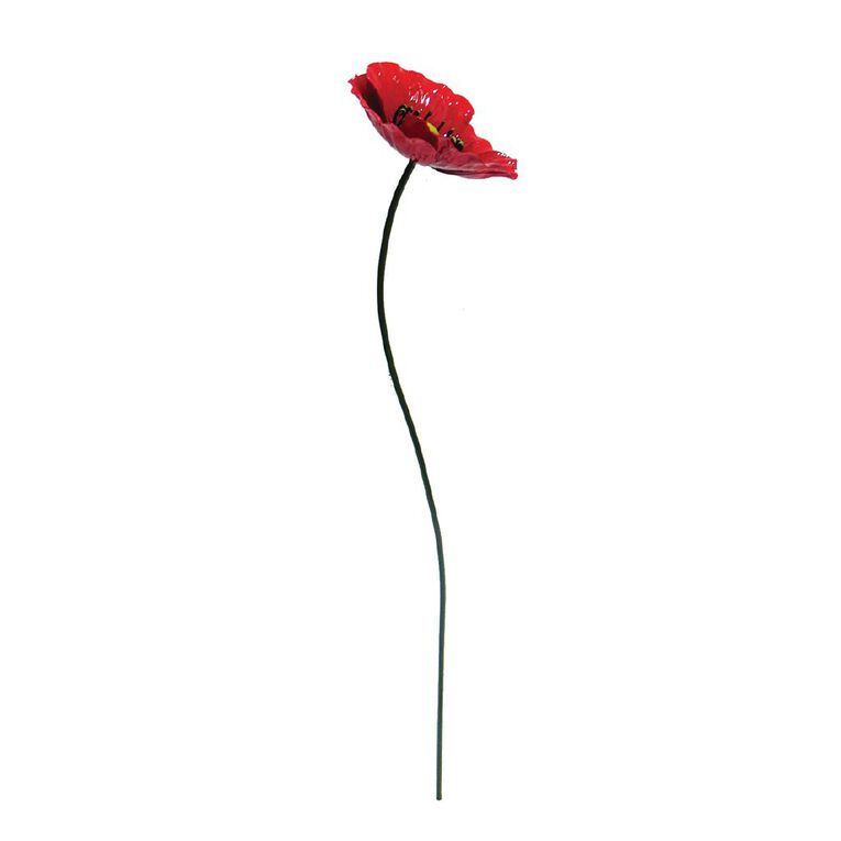 Kiwi Garden Metal Poppy 75cm, , hi-res