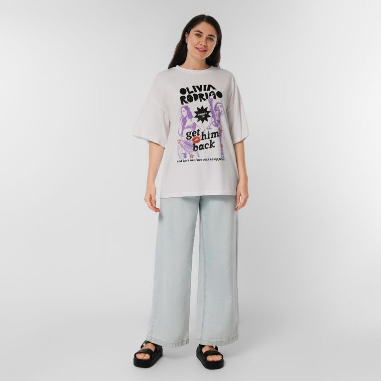 Olivia Rodrigo Women's Olivia Rodrigo Short Sleeve Tee, White, hi-res