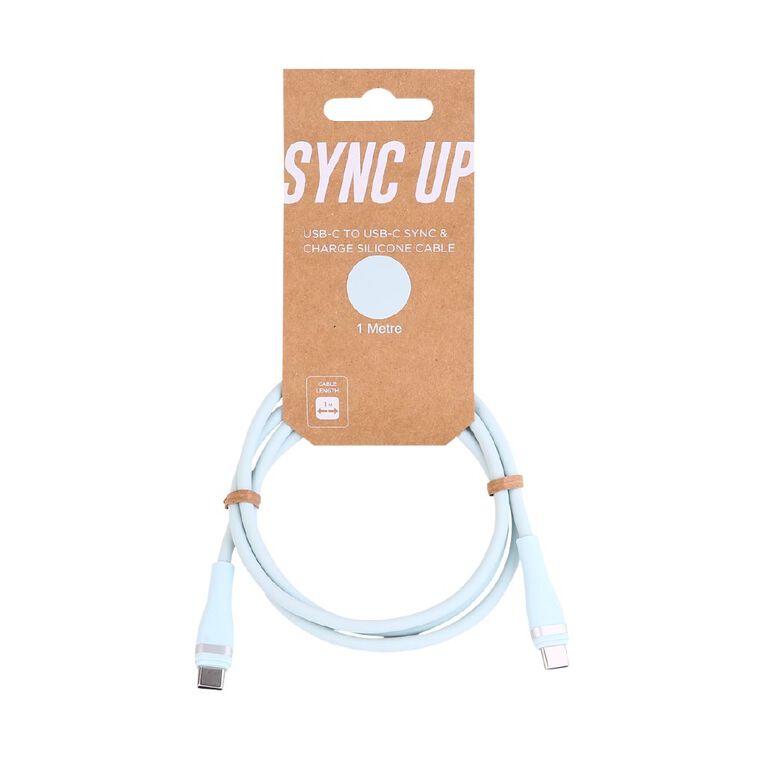 Tech.Inc USB-C To USB-C Cable 1M Sky Blue, , hi-res