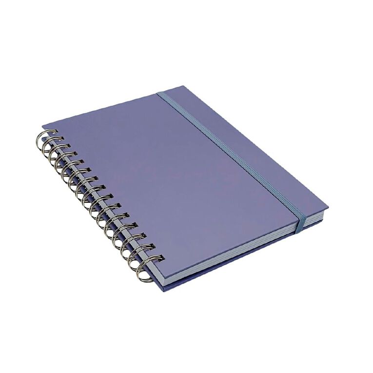 Uniti Floral A5 Spiral Notebook Purple Mid A5, , hi-res