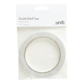 Uniti Double Sided Tape 6mm x 16m Clear