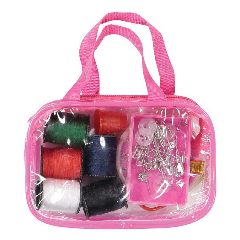 Uniti Sewing Kit Carry Bag Pink Mid, , hi-res