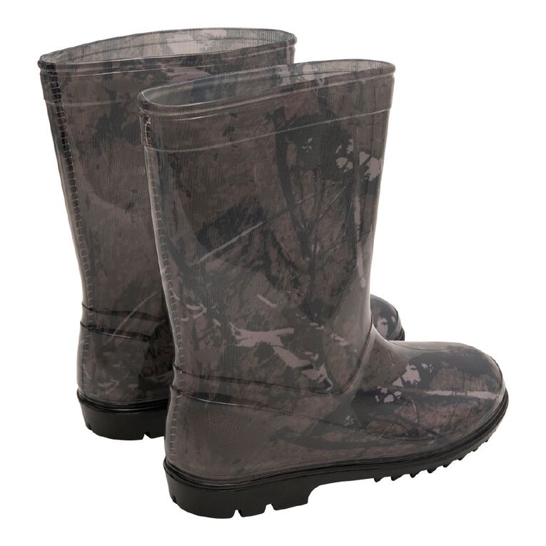 Back Country Senior Kids' PVC Gumboots, Khaki, hi-res