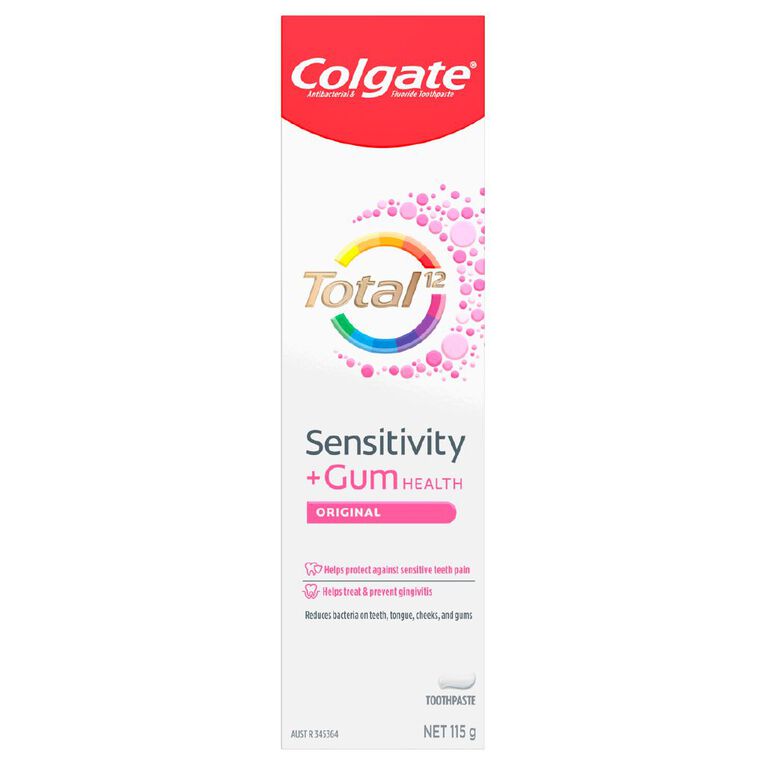 Colgate Total Sensitivity and Gum Health Original Toothpaste 115g, , hi-res