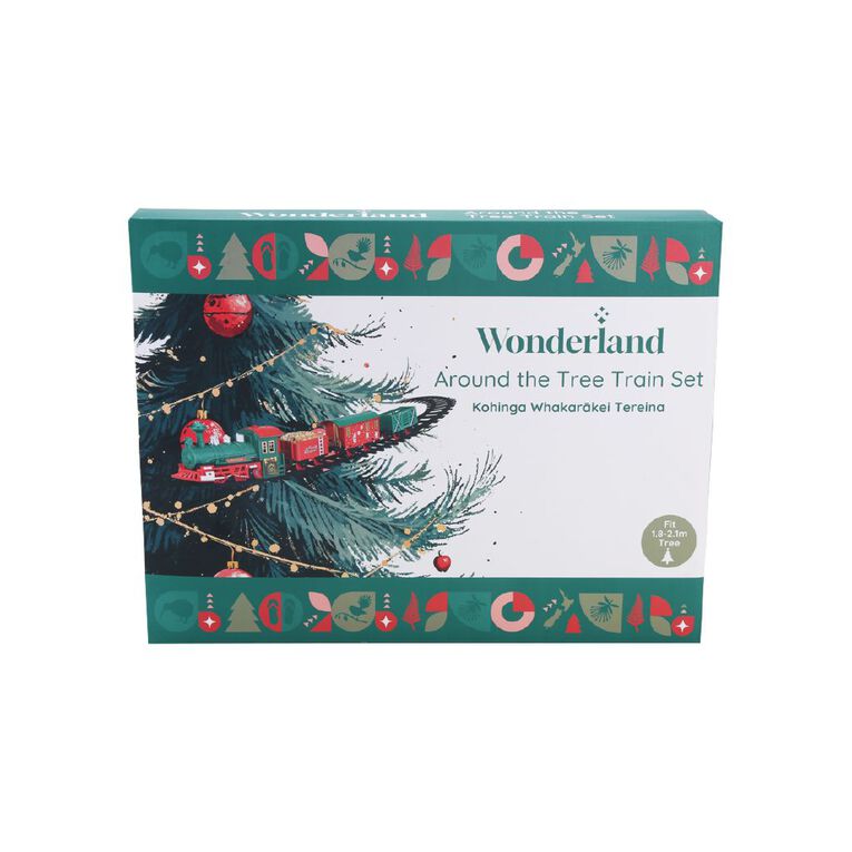 Wonderland Novelty Around The Tree Train Set Red, , hi-res