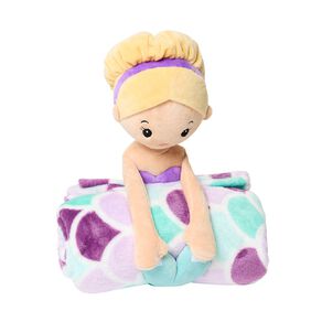 Living & Co Kids Blanket Buddy Mermaid Multi-Coloured