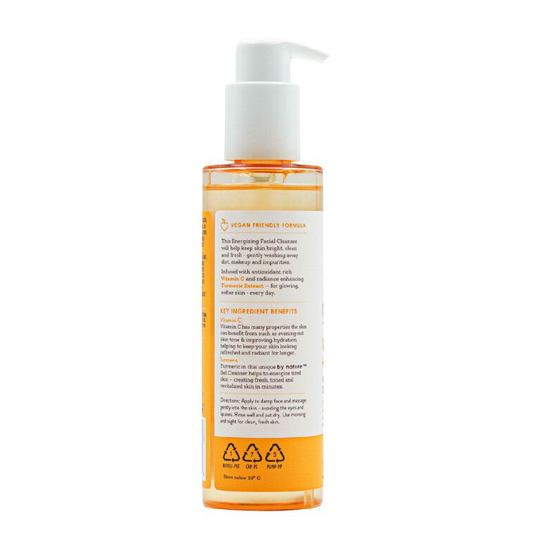 By Nature Vitamin C Brightening and Turmeric Gel Cleanser 200g, , hi-res