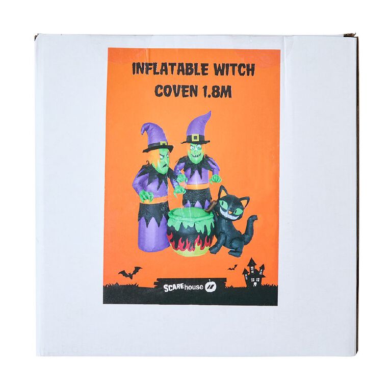 Scarehouse Inflatable Witch Coven 1.8m, , hi-res