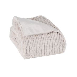 Living & Co Sylvia Textured Blanket Natural Queen