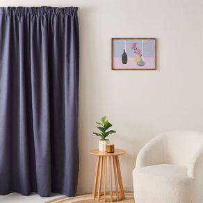 Living & Co Loft Curtains Navy 230-330cm Wide/205cm Drop
