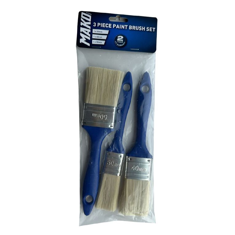 Mako Paint Brush Set 3 Piece, , hi-res