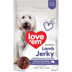 Love'em Grainfree Lamb Jerky with Rosemary 200g