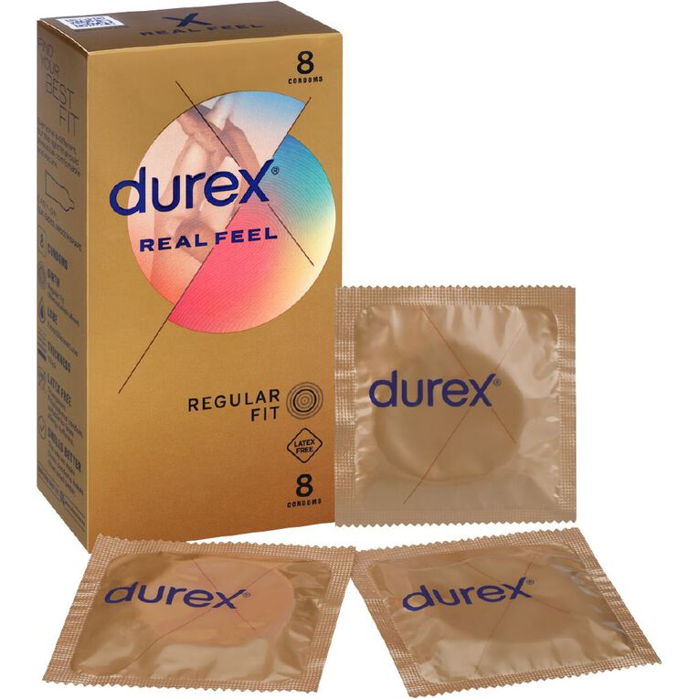 Durex Real Feel Condoms 8 Pack, , hi-res