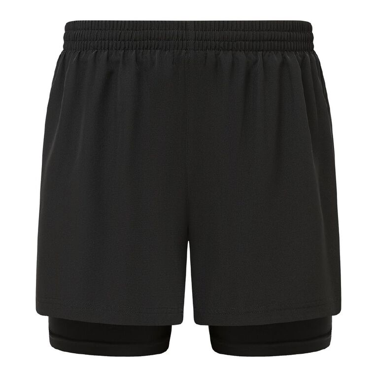 Active Intent Men's 5 Inch Lined Shorts, Black, hi-res