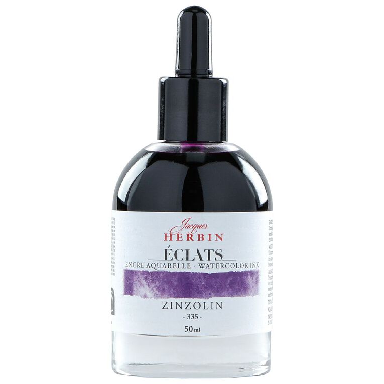 Jacques Herbin Eclats Watercolour Ink 335 Zinzolin 50ml, , hi-res
