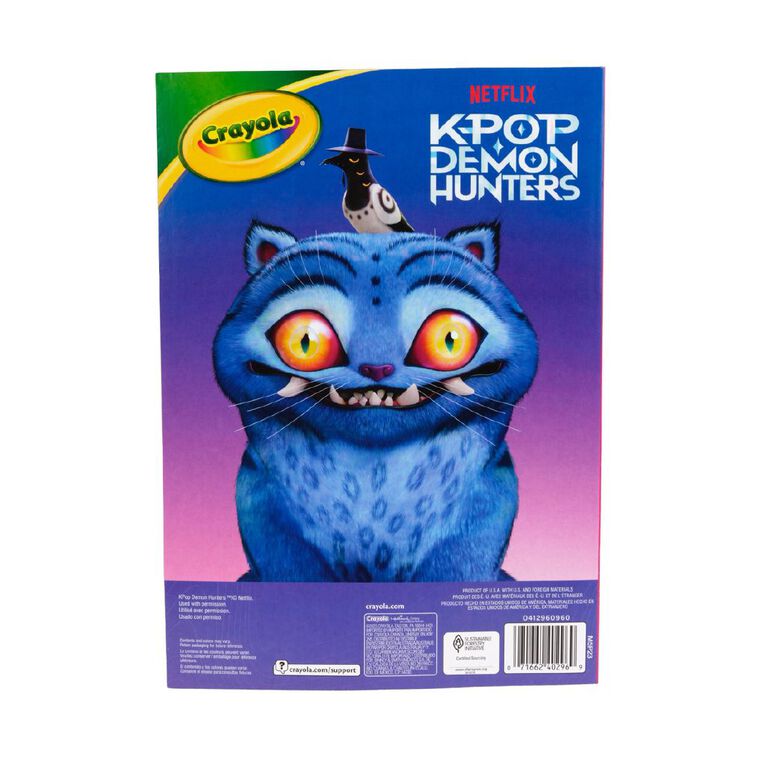 Crayola K-Pop Demon Hunters Colouring Book 96 Page, , hi-res