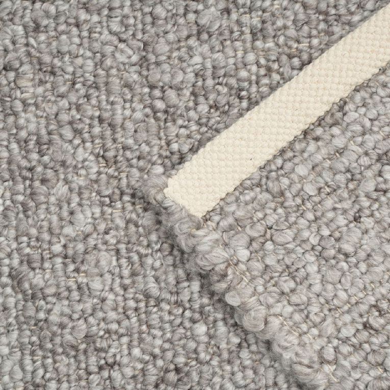 Living & Co Rug Wool Look Brown Mid 160cm x 230cm, , hi-res
