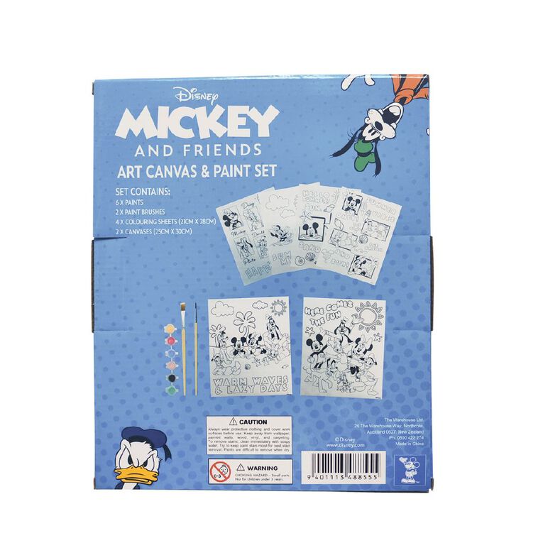 Mickey Mouse and Friends Art Canvas Paint Set, , hi-res