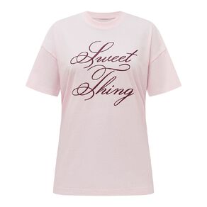H&H Women's Short Sleeve Boyfriend Graphic Tee
