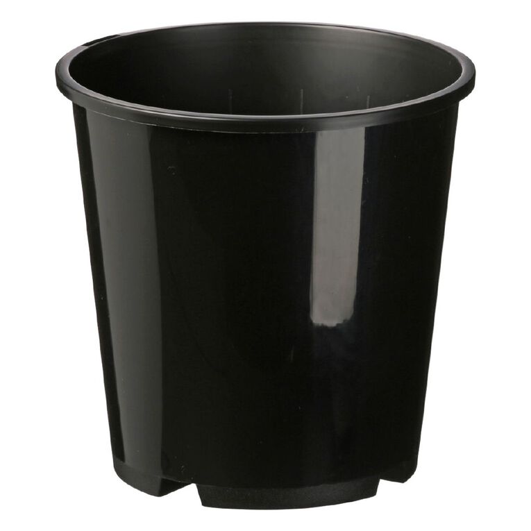 IP Plastics Round Pot 18cm Black 3.3L, , hi-res