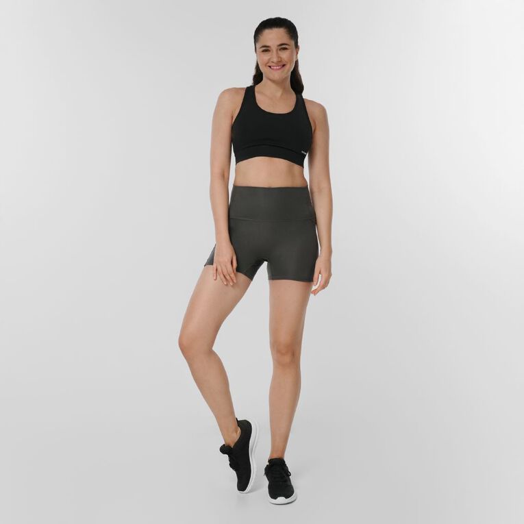Active Intent Women's Supersoft Pocket Bike Shorts, Grey Dark, hi-res