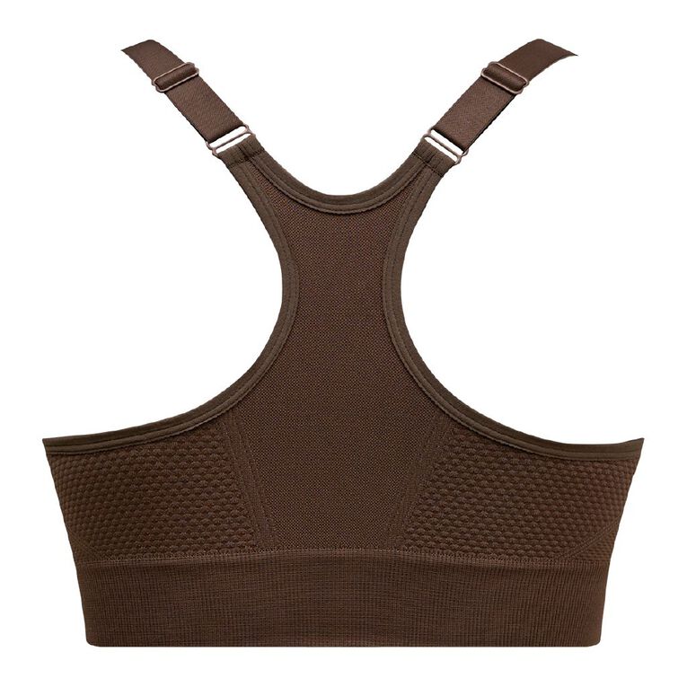 Active Intent Women's Racer Back Sports Bra, Brown Dark, hi-res
