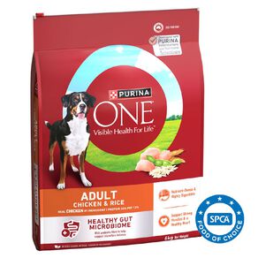 PURINA ONE Adult Chicken & Rice Dry Dog Food 6kg