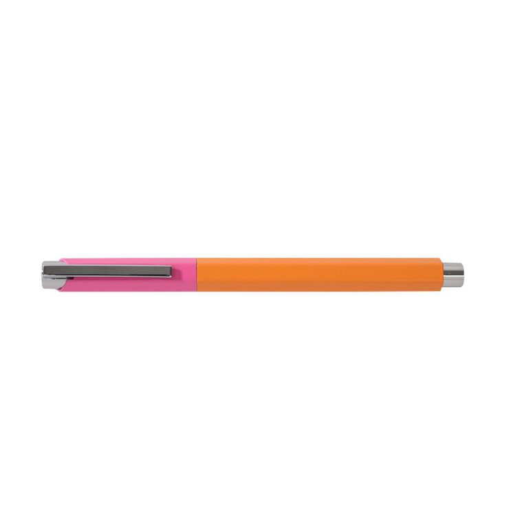 Uniti Stationery Brights Orange And Pink Pen, , hi-res