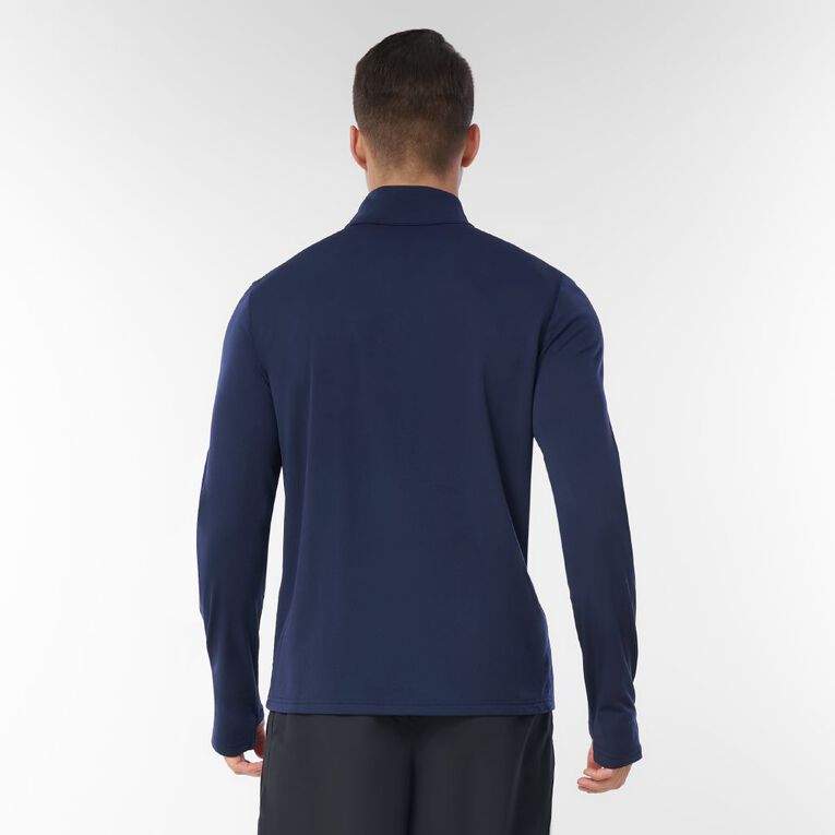 Active Intent Men's Active Quarter Zip Sweat, Blue Dark, hi-res