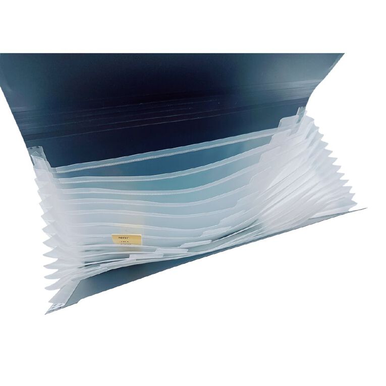 WS Expanding File PP Black Foolscap, , hi-res