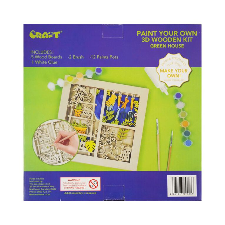 Uniti Craft Adults Paint Your Own 3D Garden Art, , hi-res